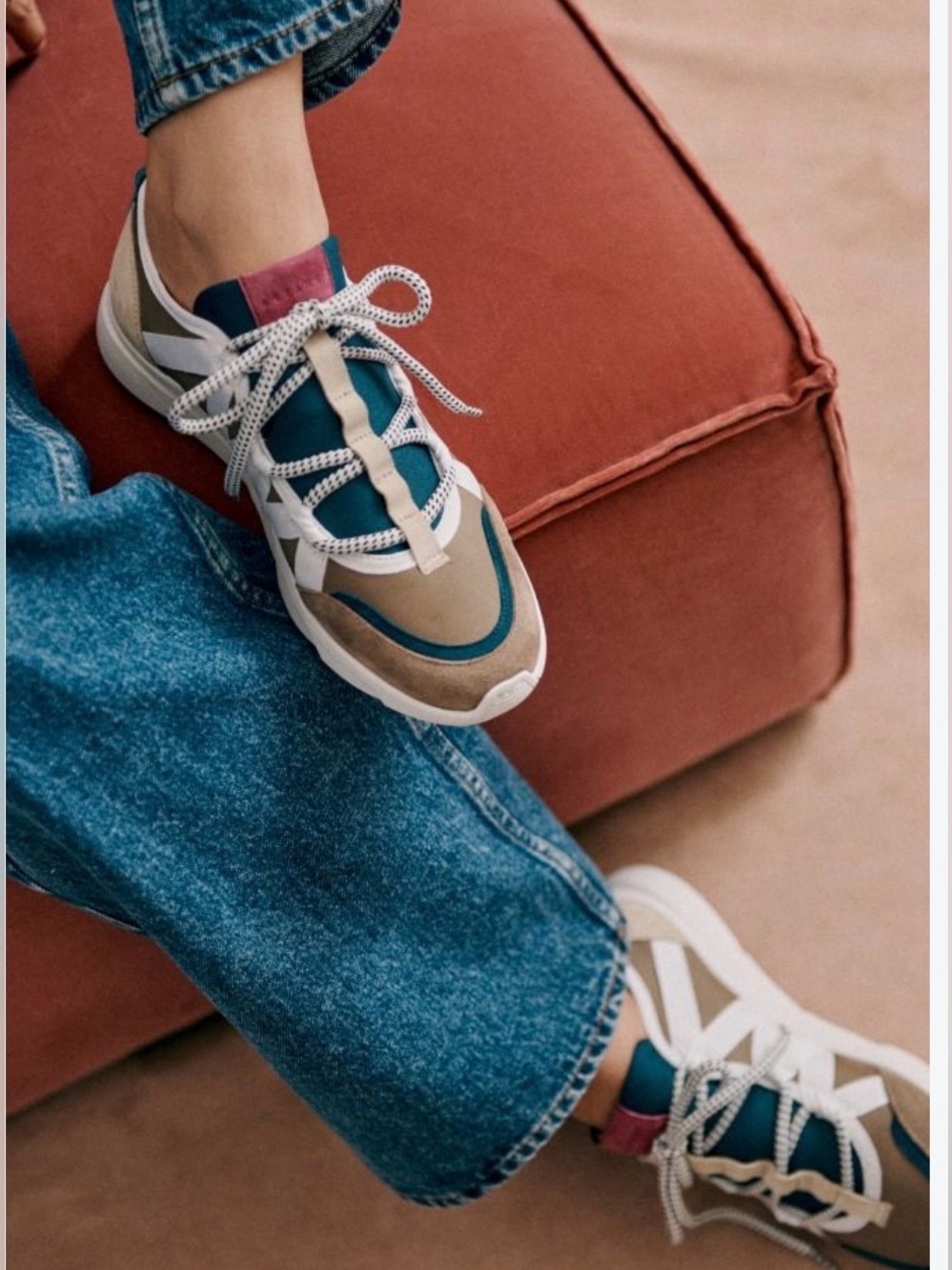 Sézane Suede Jack Sneakers Sama colorway